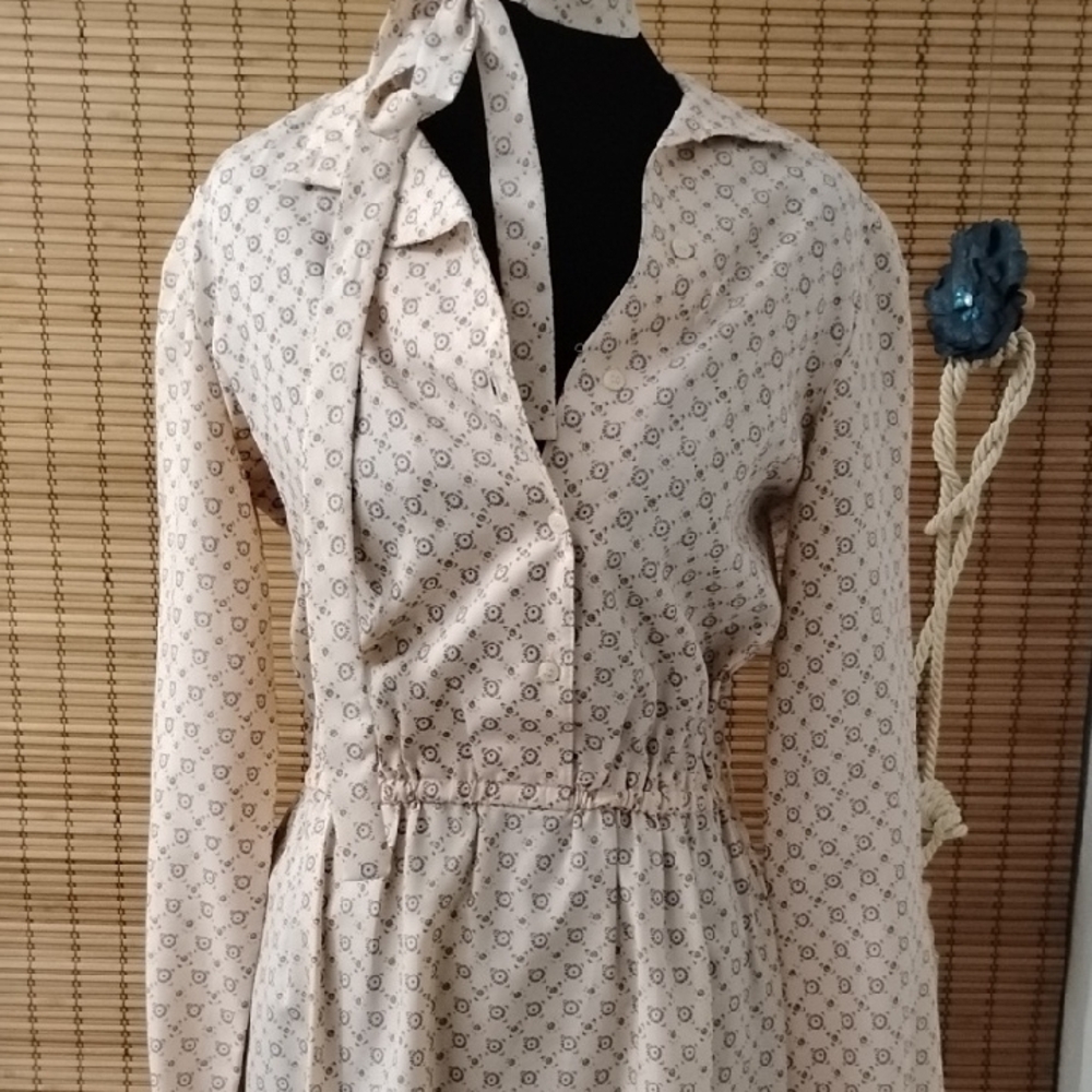 Act 1 Vintage Silk Dress Absolutely Gorgeous Excellent Condition 1960